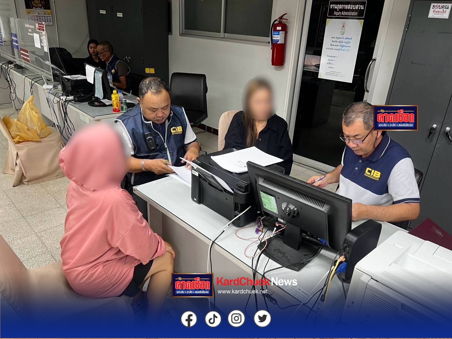 บุกรวบเจ้าของร้านเหล้าเถื่อน  แฝงนำสาวลาวค้ากามลูกค้าเมืองนครนายก