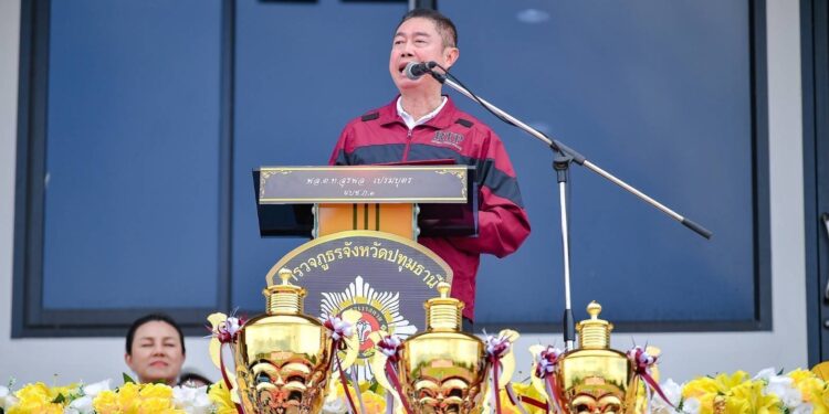 ปทุมธานี ผบช.ภ.1 เปิดการแข่งขันฟุตบอลภายในตำรวจภูธรจังหวัดปทุมธานีประจำปี 2568 “Pathumtanee Police Cup 2025″