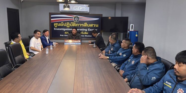 ปทุมธานี เอกสายไหมพร้อมทนายแก้วยกทีมทนายช่วย 13 ตร.สภ.ปากคลองรังสิต ถูกป้าเจ้าของหอ.หึหึ ฟ้องกลับ