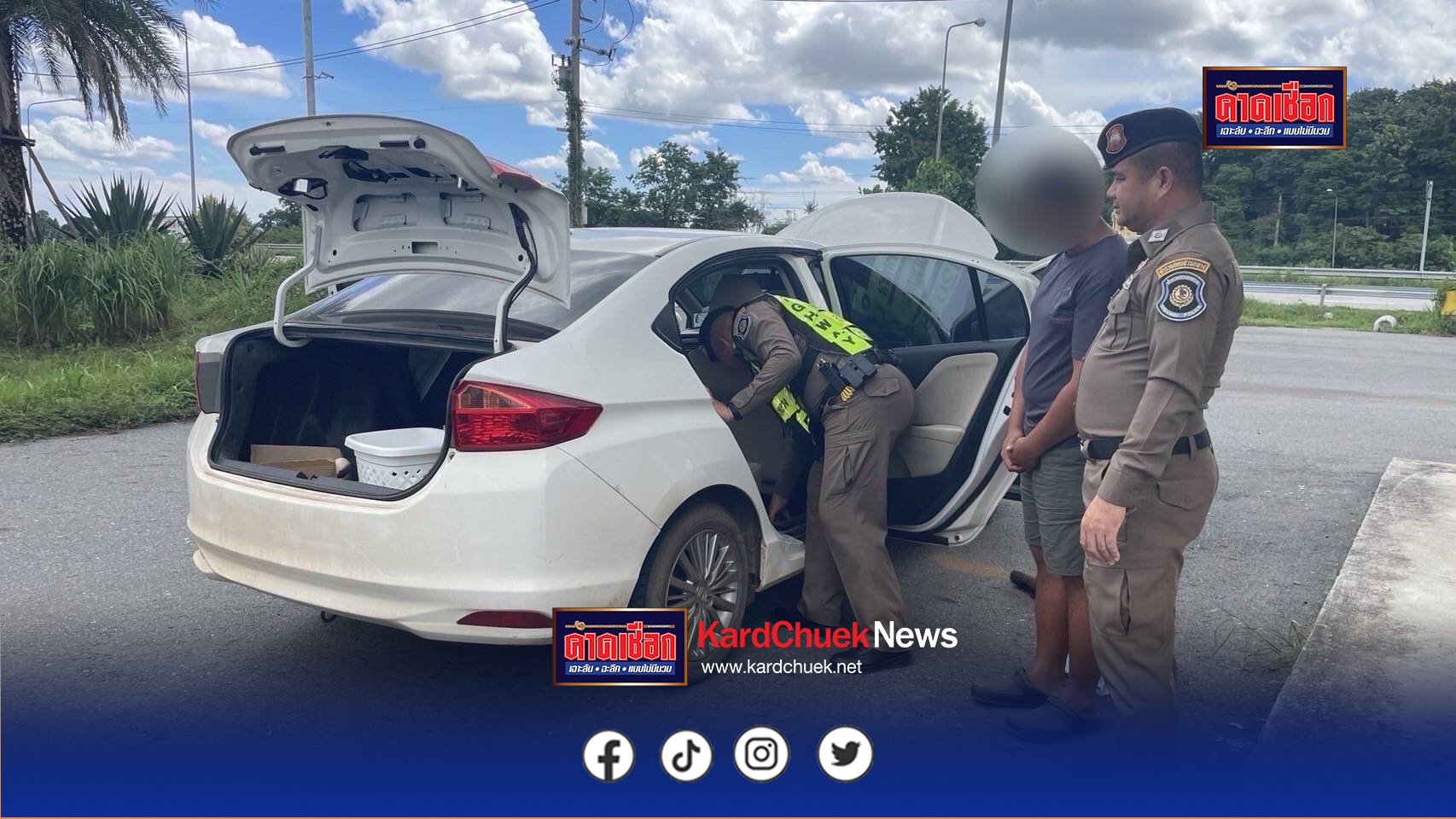 ตำรวจทางหลวงระดมจับรถสวมป้ายทะเบียนและรถใช้ทะเบียนที่ไม่พบข้อมูล วิ่งเกลื่อนเมืองชลบุรี