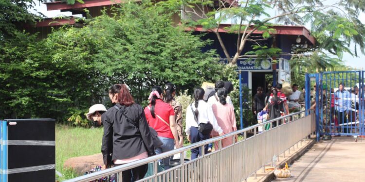 ศรีสะเกษ บรรยากาศจุดผ่านแดนถาวรช่องสะงำหลังประชุมJBC