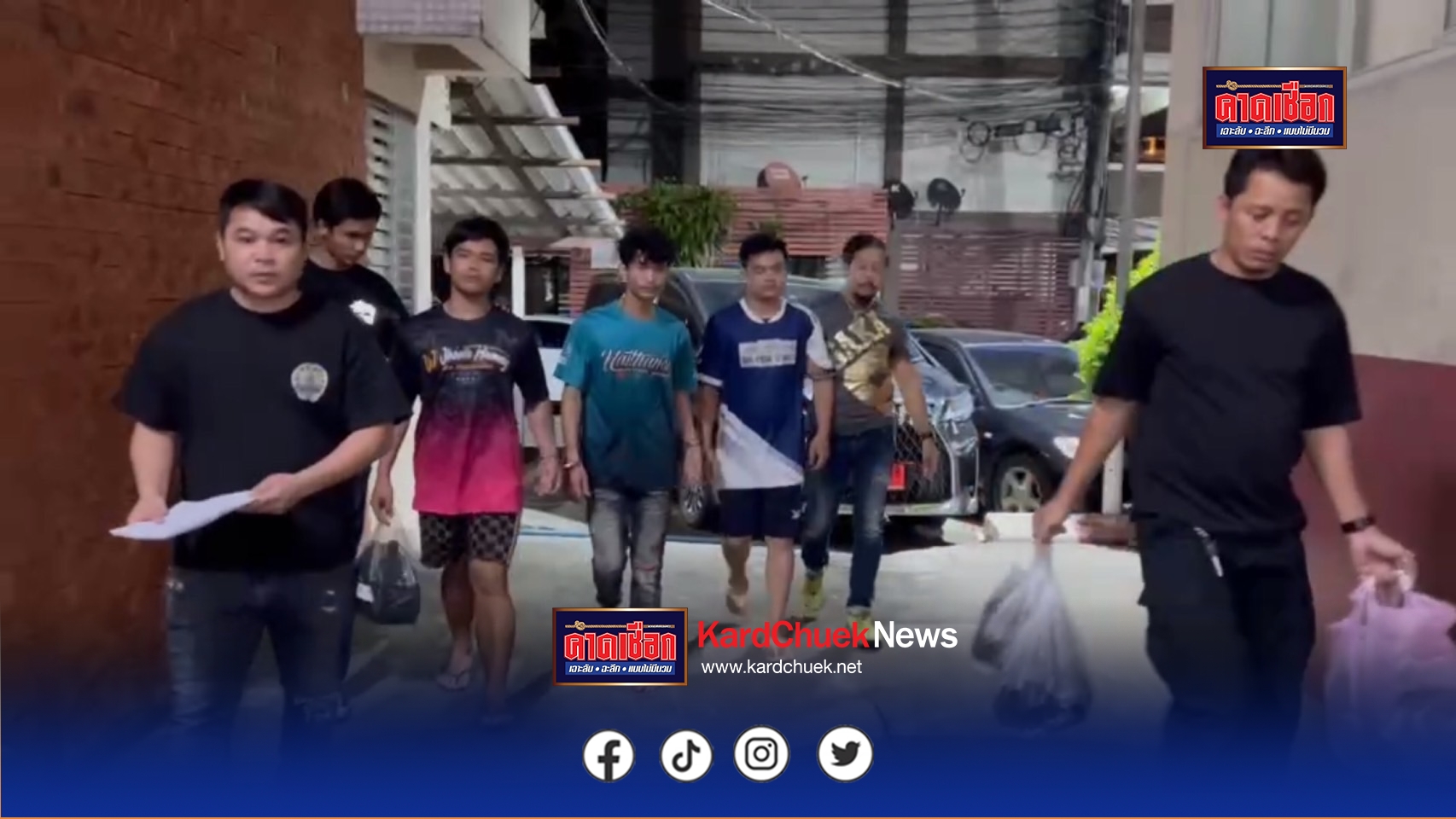 นนนทบุรี วงจรปิด ตร.รวบโจรสัญชาติลาว 3 ราย ก่อเหตุตระเวณขโมยรถจยย.สารภาพมีนายหน้าให้หารถส่งขายออกประเทศลาว