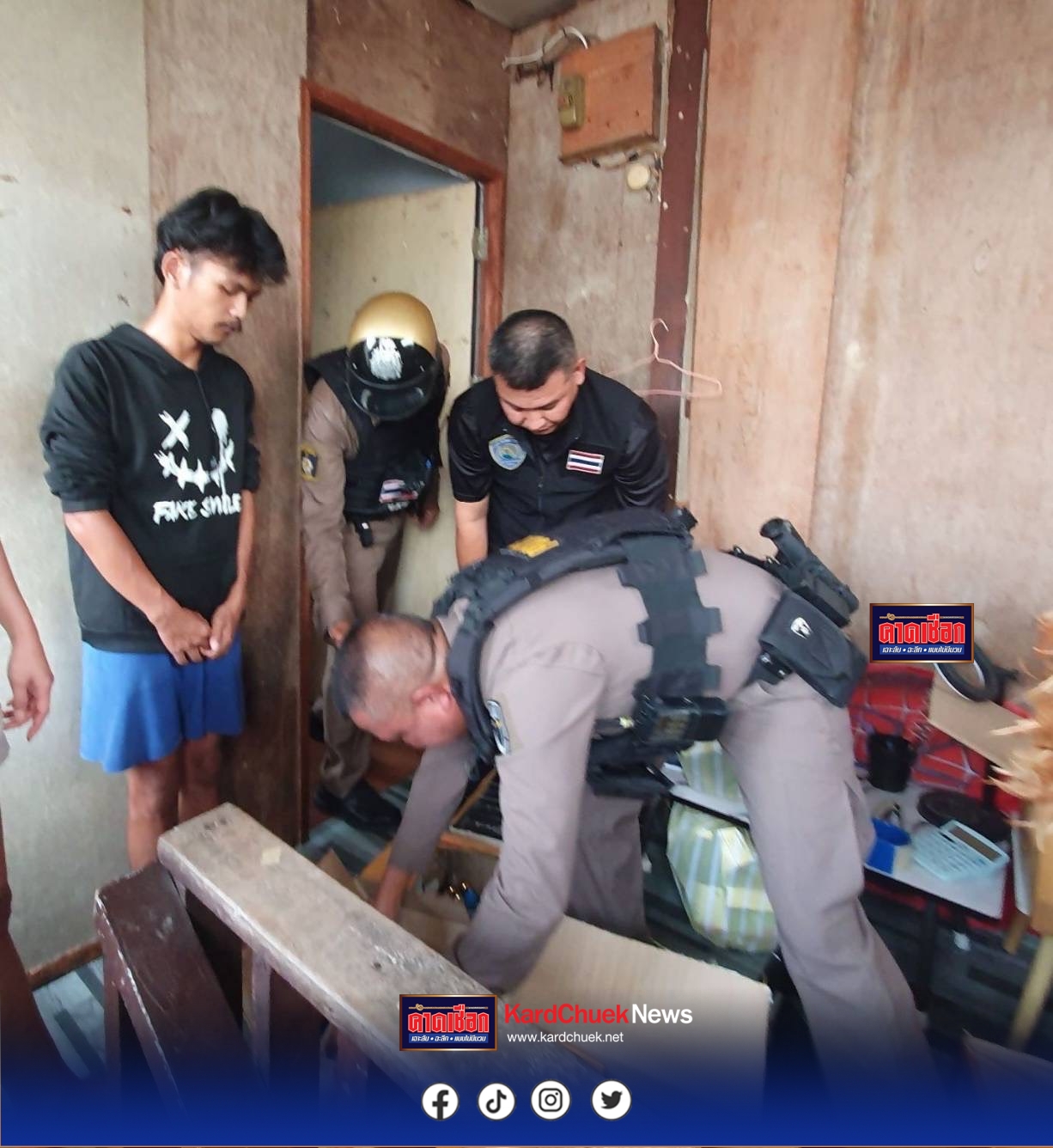 นนทบุรี ตร.บางกรวยจับหนุ่ม 27 ลอบครอบครองบุหรี่ไฟฟ้าเกือบพันชิ้น มูลค่ากว่า 2.8 แสนบาท