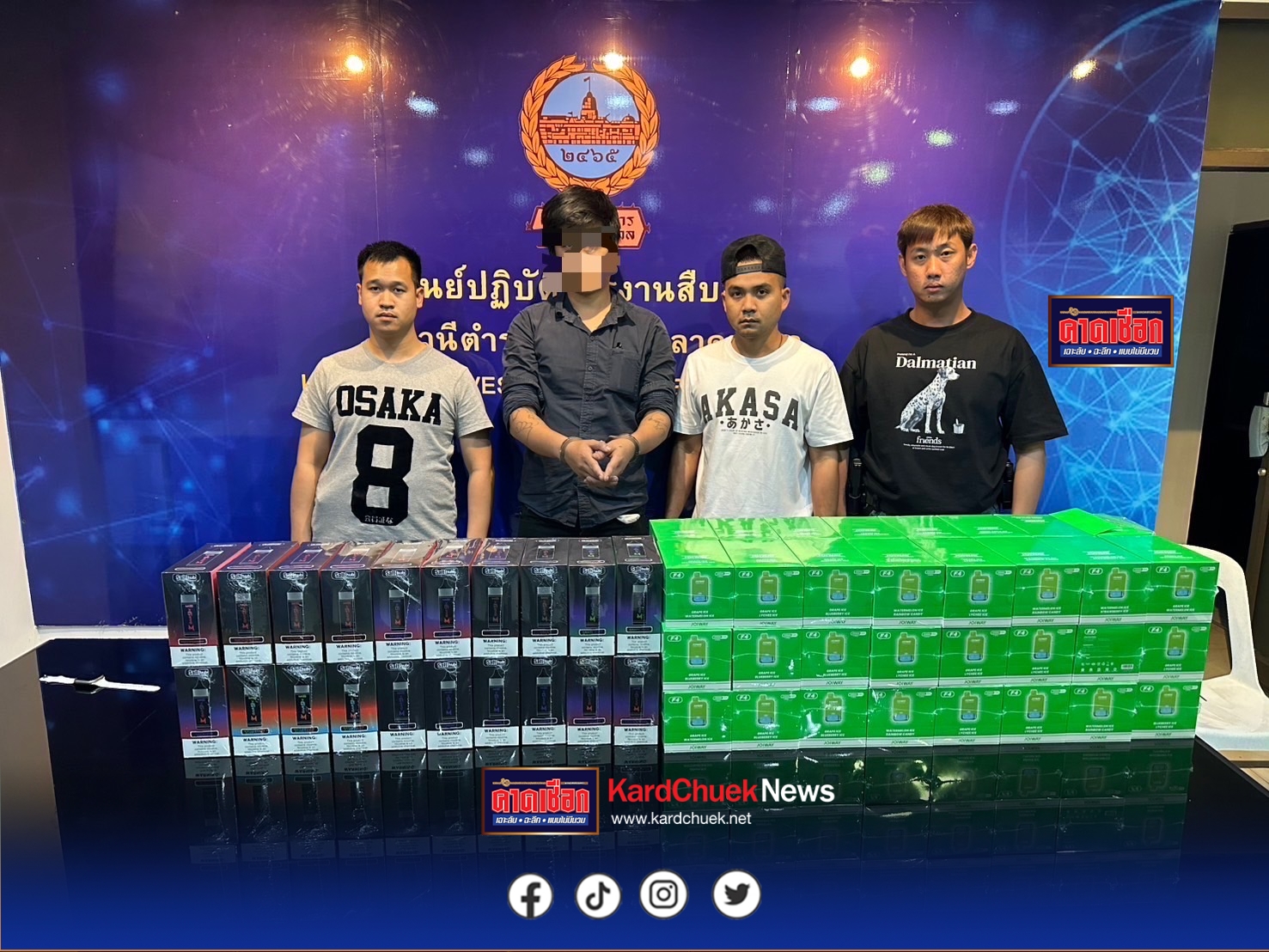 ชุดเฉพาะกิจ ศปลป.บก.น.9 ลุยจับบุหรี่ไฟฟ้ารายวัน จับ 2 เคสต่อเนื่อง เร่งสาวถึงนายทุนตัวจริง