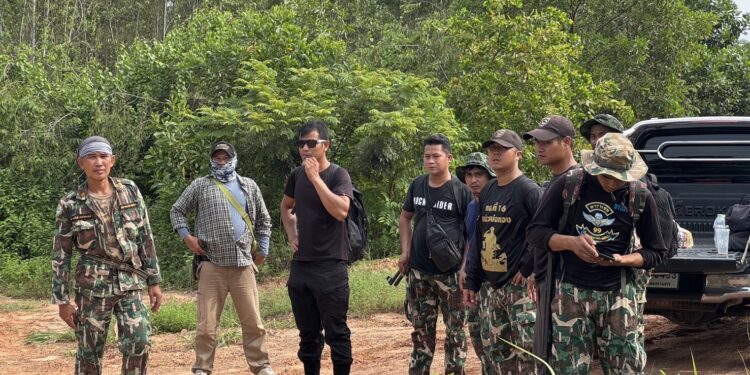 (คืบหน้า)-ทับลาน ระดมกำลังเจ้าหน้าที่เพิ่ม พร้อมด้วยอากาศไร้คนขับผลักดันโขลงช้าง
