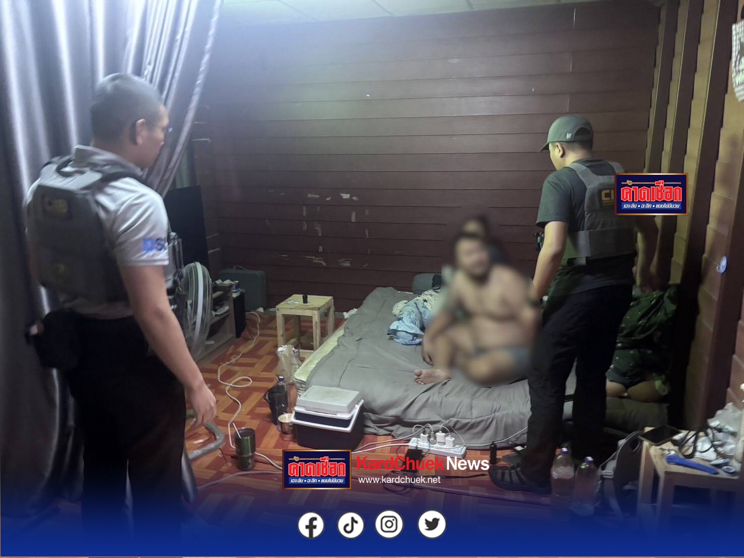 บุกค้น 3 จุด กลางเมืองอุบลฯ จับกุมเจ้าของเว็บและแอดมิน เว็บพนัน VIPGAME66 ยึดทรัพย์ กว่า 4 ล้านบาท