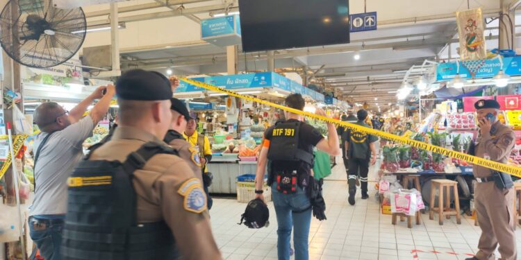 “บิ๊กก้อง” นำทีมหนุมานลุย ตลาดอ.ต.ก. เหตุกราดยิง