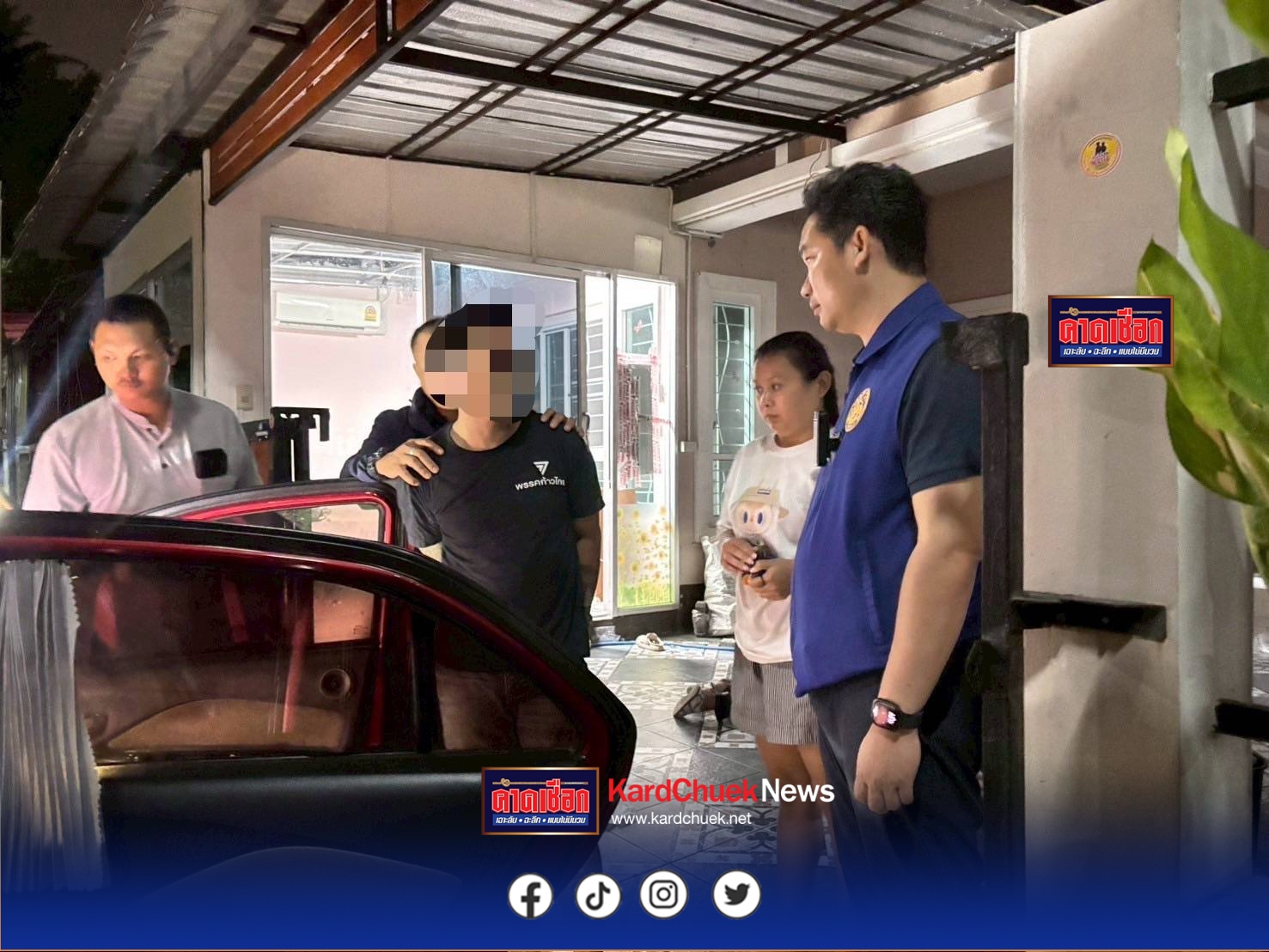 อำเภอศรีราชา ปฏิบัติการกวาดล้างยาเสพติด “No Drugs ~ No Dealers” จับกุมผู้ค้าและเสพ 1 ราย