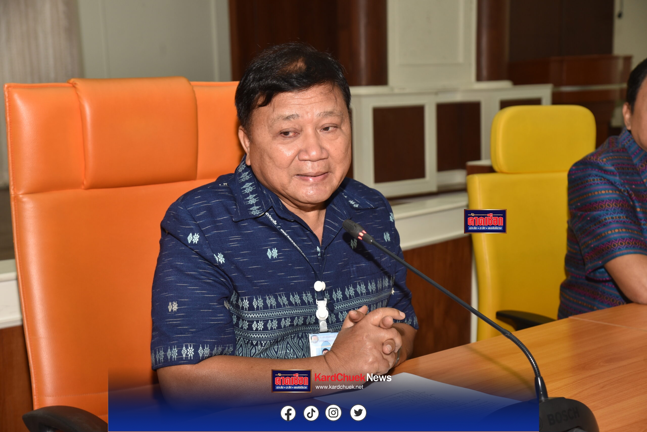 เทศบาลนครปากเกร็ดจังหวัดนนทบุรีประชุมเตรียมจัดงานประเพณีตักบาตรพระสงฆ์ทางเรือ ประจำปี 2568