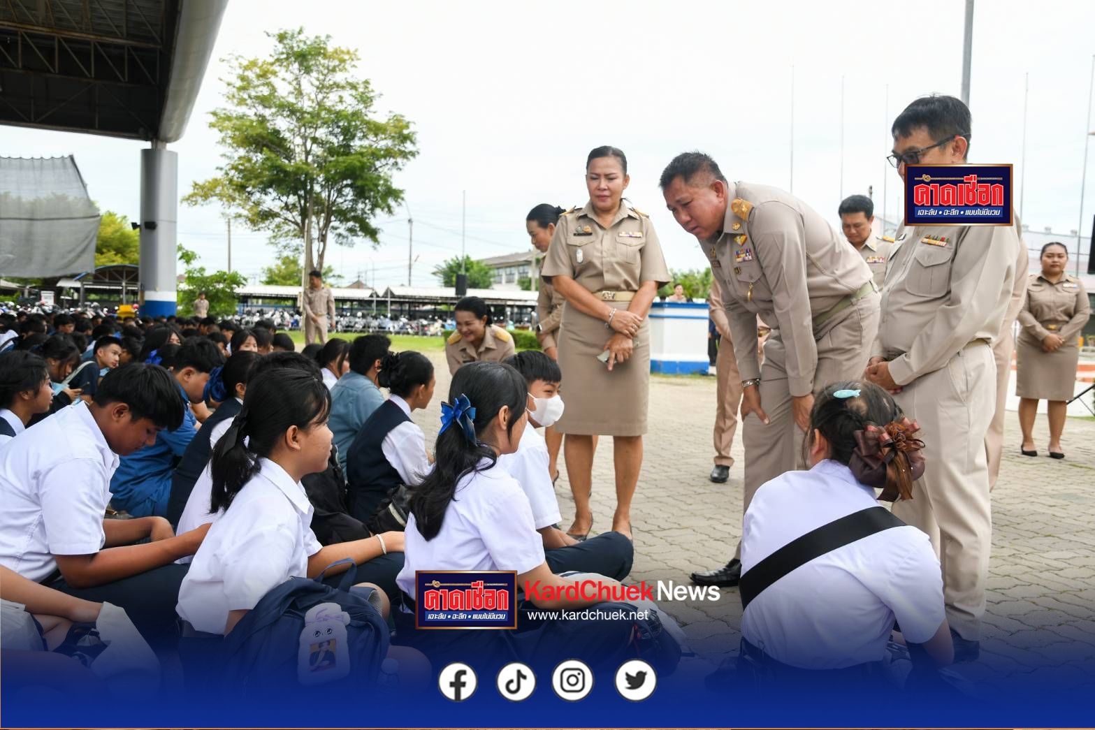 “ผู้ว่าฯมาหาน้อง” จุดพลังเยาวชน ผู้ว่าราชการจังหวัดชลบุรีลงพื้นที่พบปะนักเรียนเทคนิคพัทยา เติมไฟการศึกษา–คุณธรรม–จิตสาธารณะ
