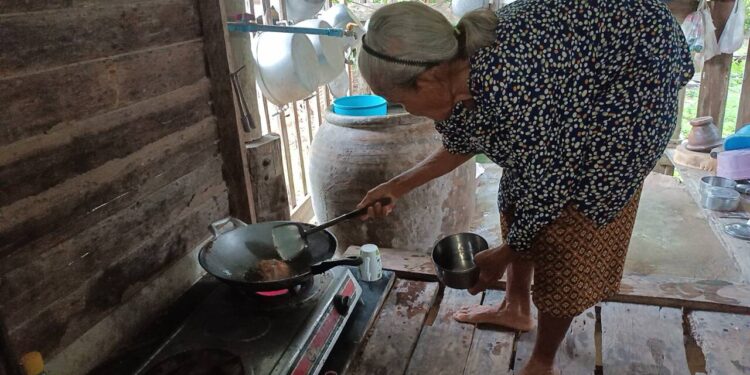 ยาย 83 ปี ยังสู้ ทำสวนปลูกผักทุกวันไม่หยุดไม่ต้องพึ่งพาลูกหลานหรืออาศัยแต่เบี้ยยังชีพผู้สูงวัย