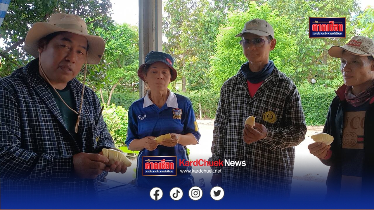 ชวนแวะชิมทุเรียน อ.นาดี “หมอนทองตีนเขามรดกโลก”อิ่มอร่อย ในบรรยากาศแหล่งโอโซนอันดับ 7 ของโลก ระหว่างอุทยานแห่งชาติเขาใหญ่ กับ อุทยานแห่งชาติทับลาน เป็น…หมอนทองรุ่นล่าสุดของปราจีนฯ…ต่างจากทุกอำเภอ แจงก่อนหน้าชาวบ้านปลูกสมุนไพรขมิ้นชันแปรรูป เจอปัญหาโรคพืชจึงหันมาปลูกทุเรียนทดแทน รายได้กระฉูดหลักแสนถึงหลักล้านต่อปี