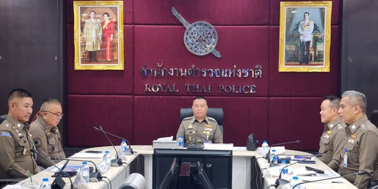 ‘บิ๊กอ้อ’ ประชุมขับเคลื่อน ศปน. ตร.รับรายงานผลปฏิบัติการปราบปรามเงินกู้นอกระบบ