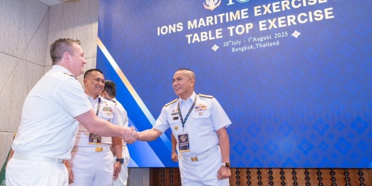 กองทัพเรือ เป็นเจ้าภาพการฝึก IONS Maritime Exercise Table Top Exercise (IMEX TTX 2025)