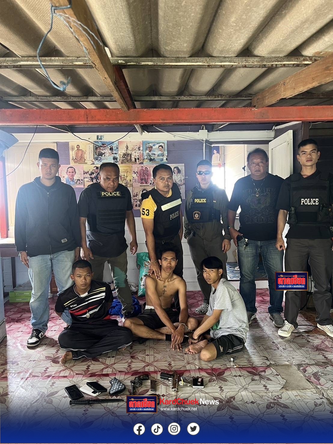 ปทุมธานี ตร.ปิดจ๊อบรวบแล้วยกแก๊งสวมไอ้โม่งยิงโจ๋ 17 ปีเสียชีวิตบิดปล้นปืน