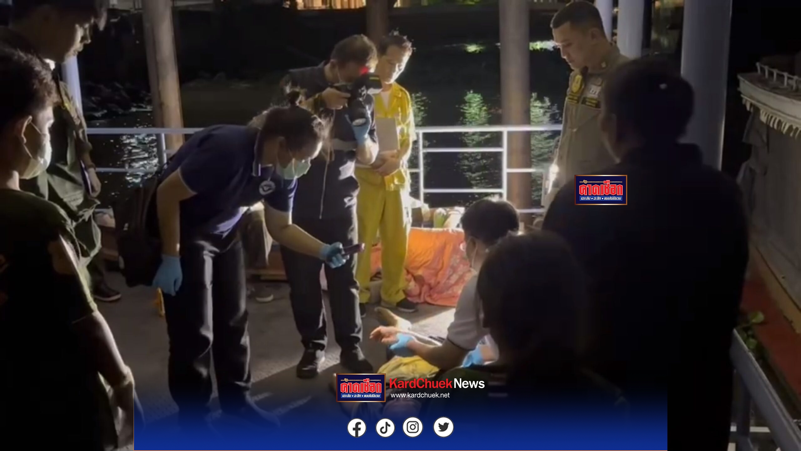 นนทบุรี หนุ่มใหญ่วัย 53 ปี จอดเรือนอนพักก่อนวูบตกเรือตัวค้างบนกองสวะเสียชีวิต คาดโรคประจำตัวกำเริบ