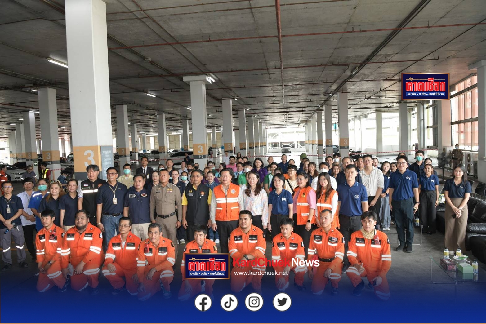 นนทบุรี-การฝึกซ้อมแผนอพยพหนีไฟ