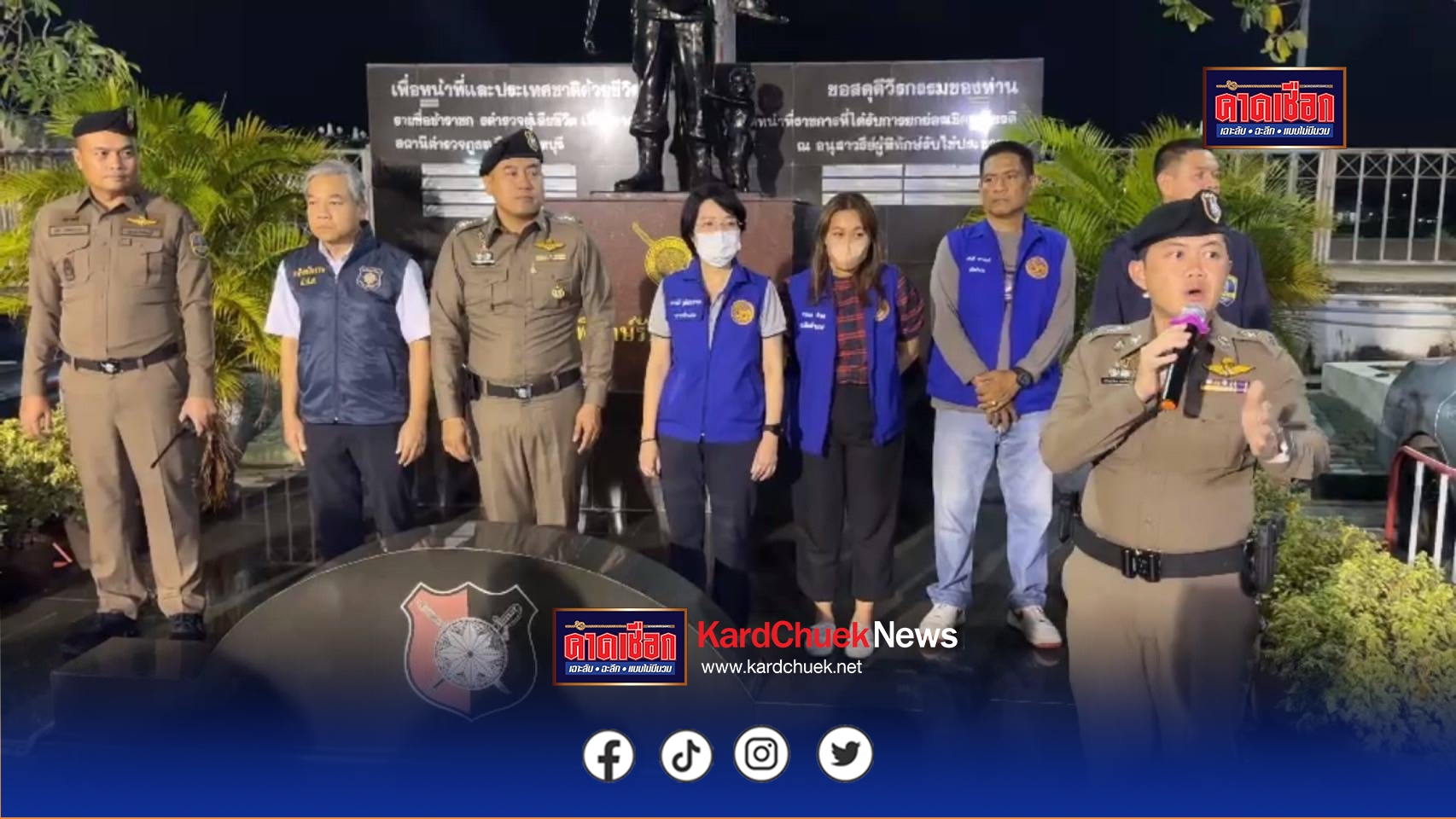 นนทบุรี ตร.–ฝ่ายปกครอง ผนึกกำลังกว่า 100 นาย คุมเข้มตรวจสถานบันเทิงดังเมืองนนท์ หลังถูกร้องเรียนเสียงดัง