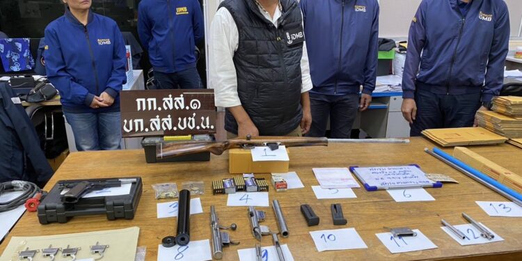 รวบ “นักรบ ลายพราง” โฟสต์ขายอาวุธปืนดัดแปลง-เครื่องกระสุน ทางออนไลน์