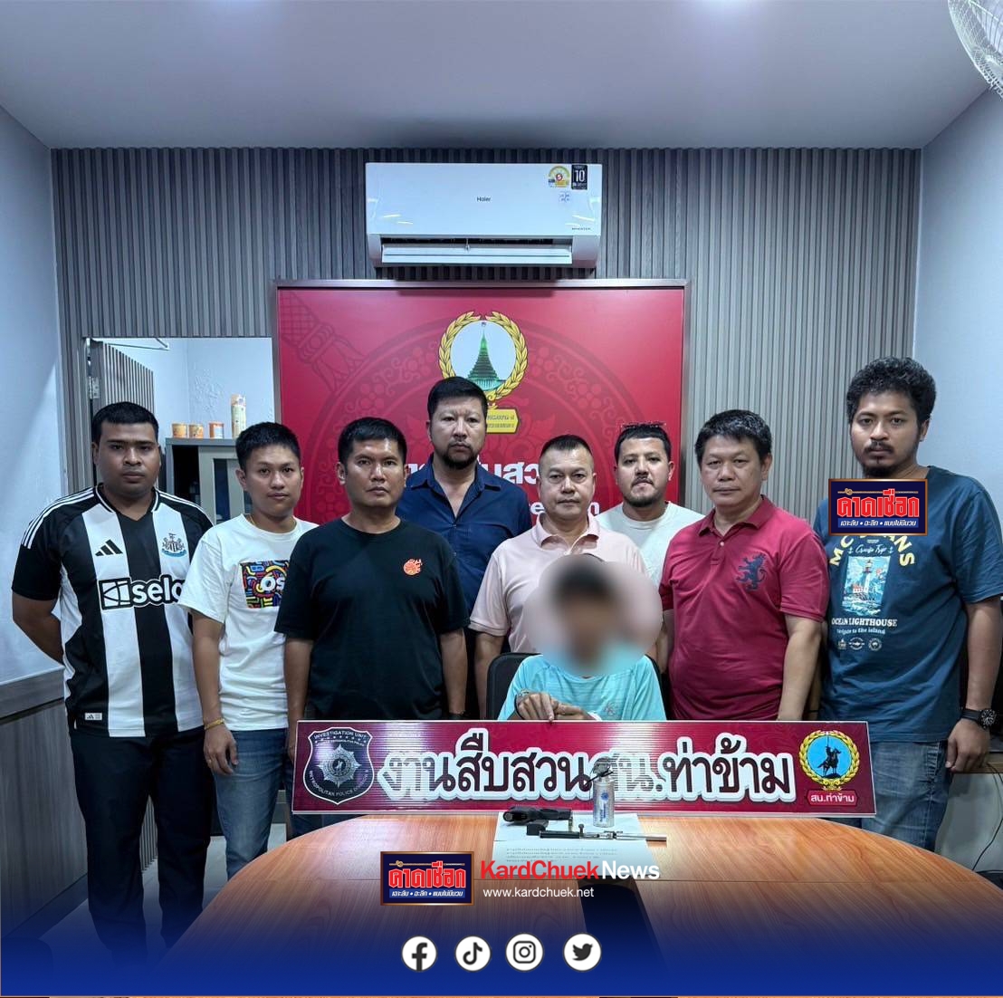 รวบหนุ่มวัย 25 ซุกระเบิดแก๊สน้ำตา-ปืนไทยประดิษฐ์ อ้างมีรุ่นพี่ช่างกลนำมาให้