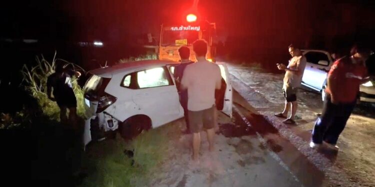 หนุ่มวัย 27 ถูกสาวลวงมารับ ก่อนถูก ไล่ยิงหนีตาย 20 กิโลเมตรจนรถตกคลอง