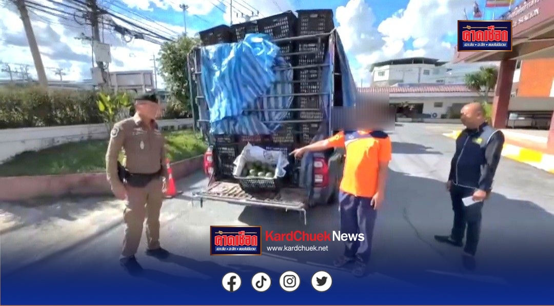 ตำรวจทางหลวงอยุธยา รวบ 2 หนุ่มกระบะคอก 2 คัน รับงานผ่านกลุ่มไลน์ ขนอะโวคาโด เถื่อนมูลค่านับล้าน เข้ากรุง คอตกอ้างไม่รู้แค่รับงานแลกเงิน 5 พัน ( ตำรวจฝากรบกวนเบลอหน้า ผู้ต้องหาทั้ง 2 คน ด้วยนะครับ )