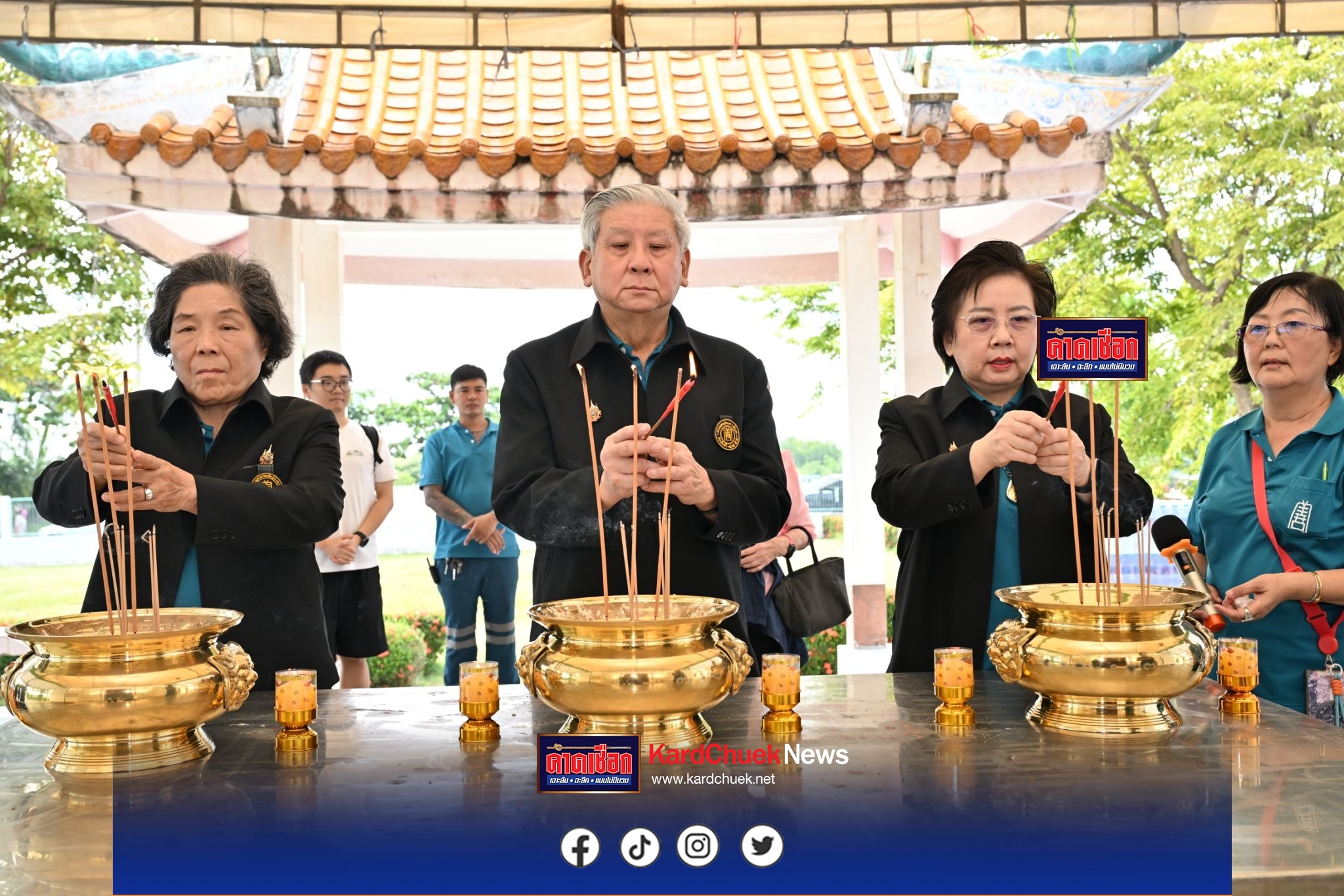 มูลนิธิป่อเต็กตึ๊ง แจกจ่ายเครื่องอุปโภคบริโภค พร้อมค่าพาหนะ ในประเพณีทิ้งกระจาด ประจำปี 2568 รวม 5,000 ชุด และจัดหน่วยแพทย์สงเคราะห์ชุมชนบริการตรวจรักษาฟรี ณ สุสานมูลนิธิป่อเต็กตึ๊ง อำเภอบ้านแพ้ว จังหวัดสมุทรสาคร