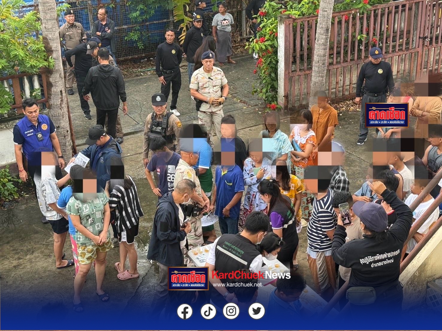 อำเภอบางใหญ่ ปล่อยแถวระดมกวาดล้างยาเสพติดและบุคคลต่างด้าว ในพื้นที่ ขับเคลื่อนนโยบายกวาดล้างยาเสพติด “ No Drugs No Dealers “ ผนึกกำลัง ชุมชนปลอดยาเสพติด ตามข้อสั่งการของผู้ว่าราชการจังหวัดนนทบุรี รัฐบาลและแนวทางของกระทรวงมหาดไทย