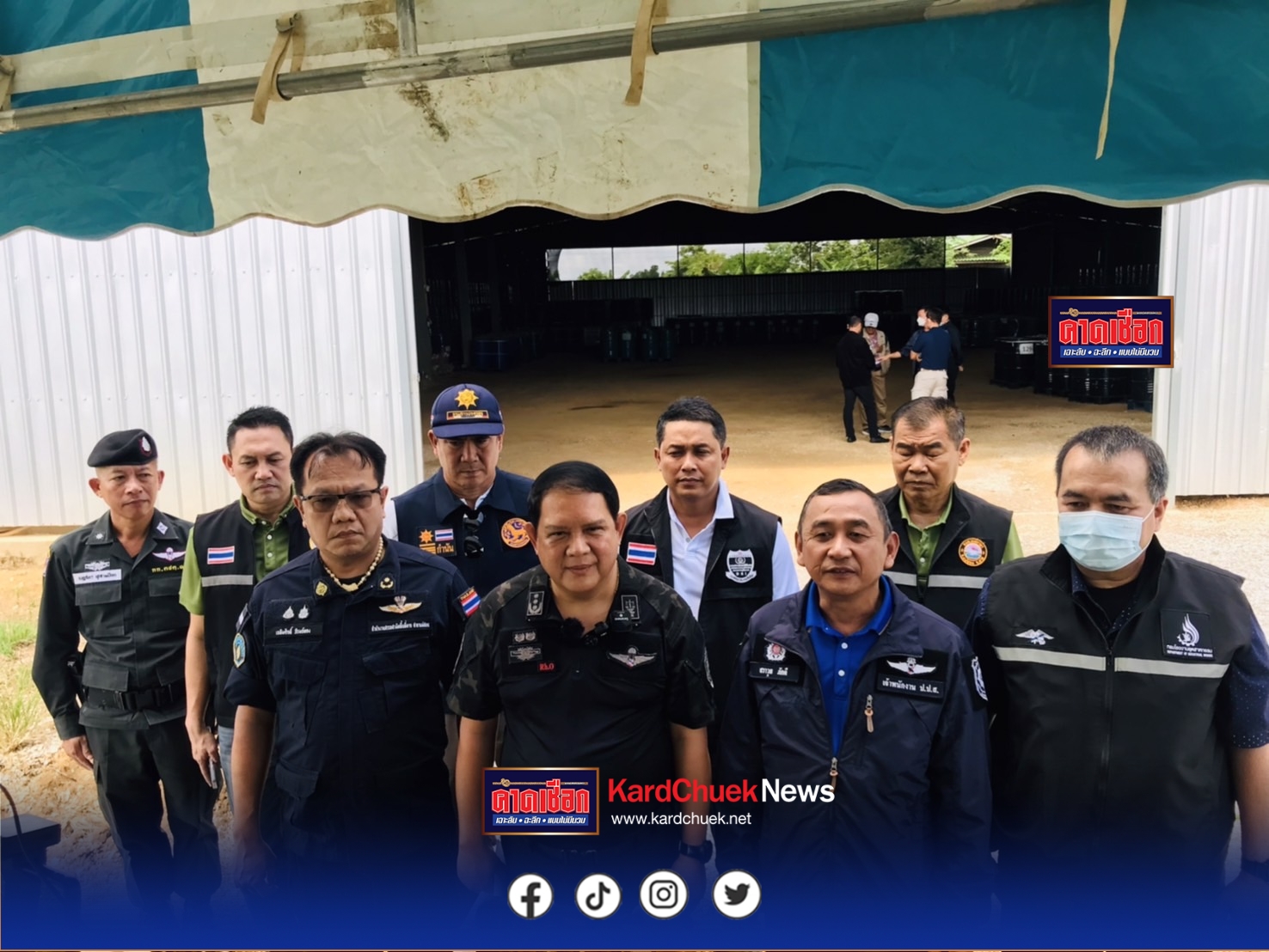 DSI บุกโกดังแม่สอด ยึดสารตั้งต้นกว่า 800 ตัน เตรียมส่งโรงงานผลิตยานรกฝั่งเมียนมาร์