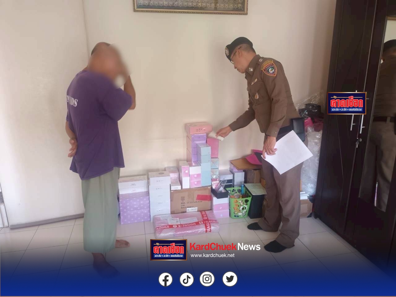 ทลายแหล่งเจลหล่อลื่นปลอม พร้อมของเล่นสยิว ลักลอบขายออนไลน์