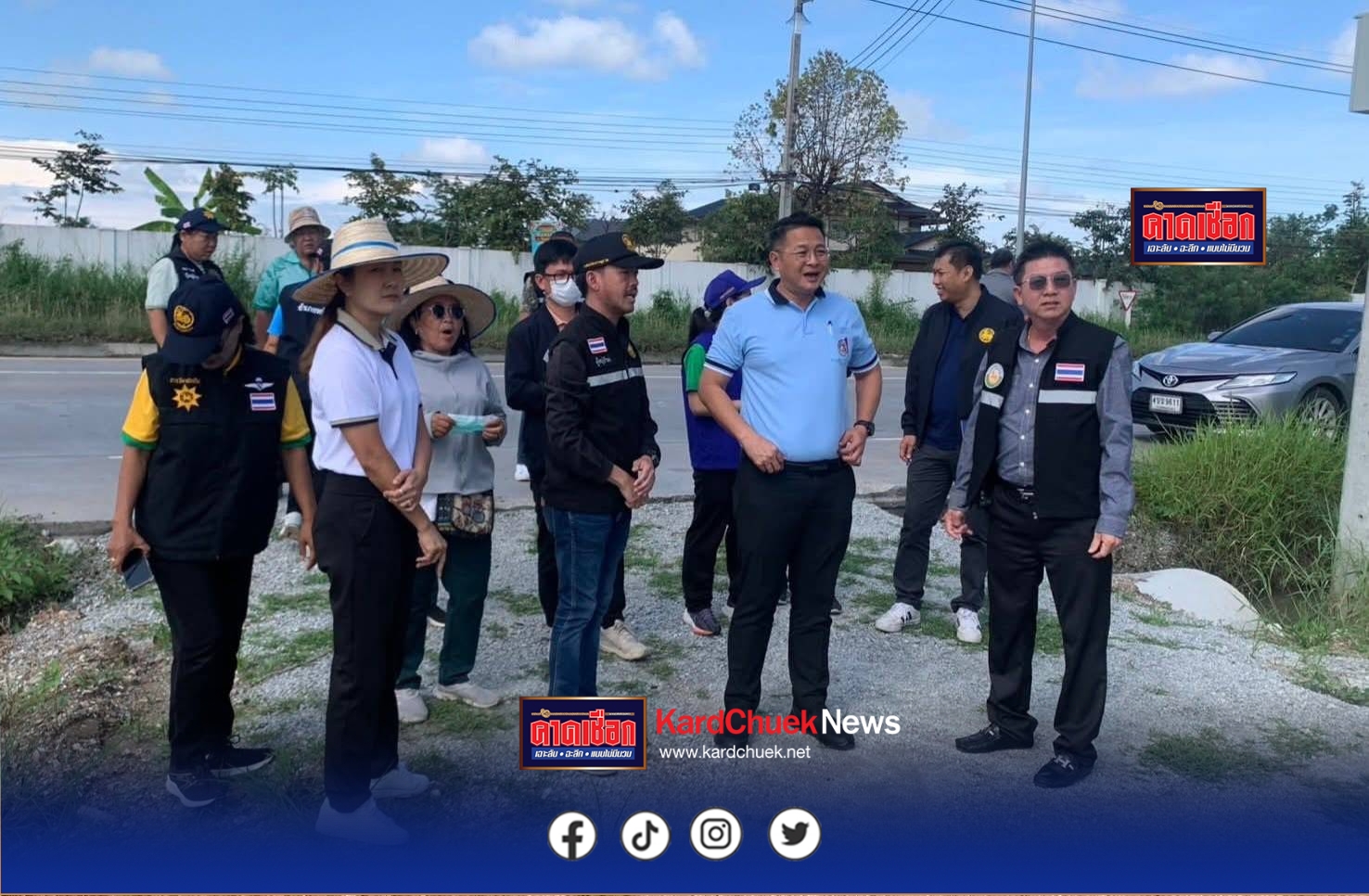 ผู้ว่าฯชลบุรีสั่งการ รองผู้ว่าฯเร่งแก้ปัญหาถนนพังนามะตูมอ.พนัสนิคม หลังชาวบ้านเดือดร้อน