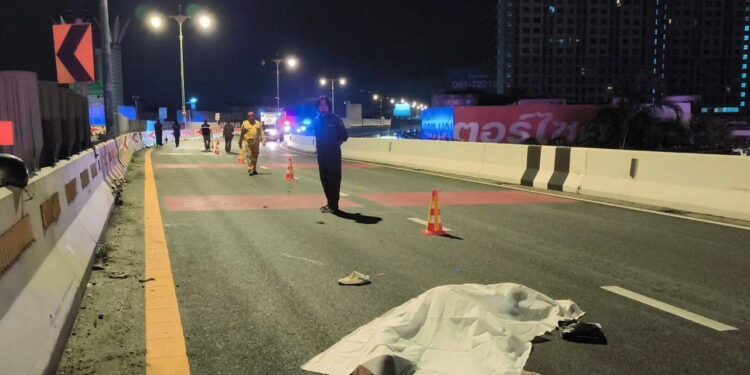 นนทบุรี สลด ทหารปืนใหญ่ประจำแนวหน้าสงครามเขมรขี่จยย.แหกโค้งเสียชีวิต