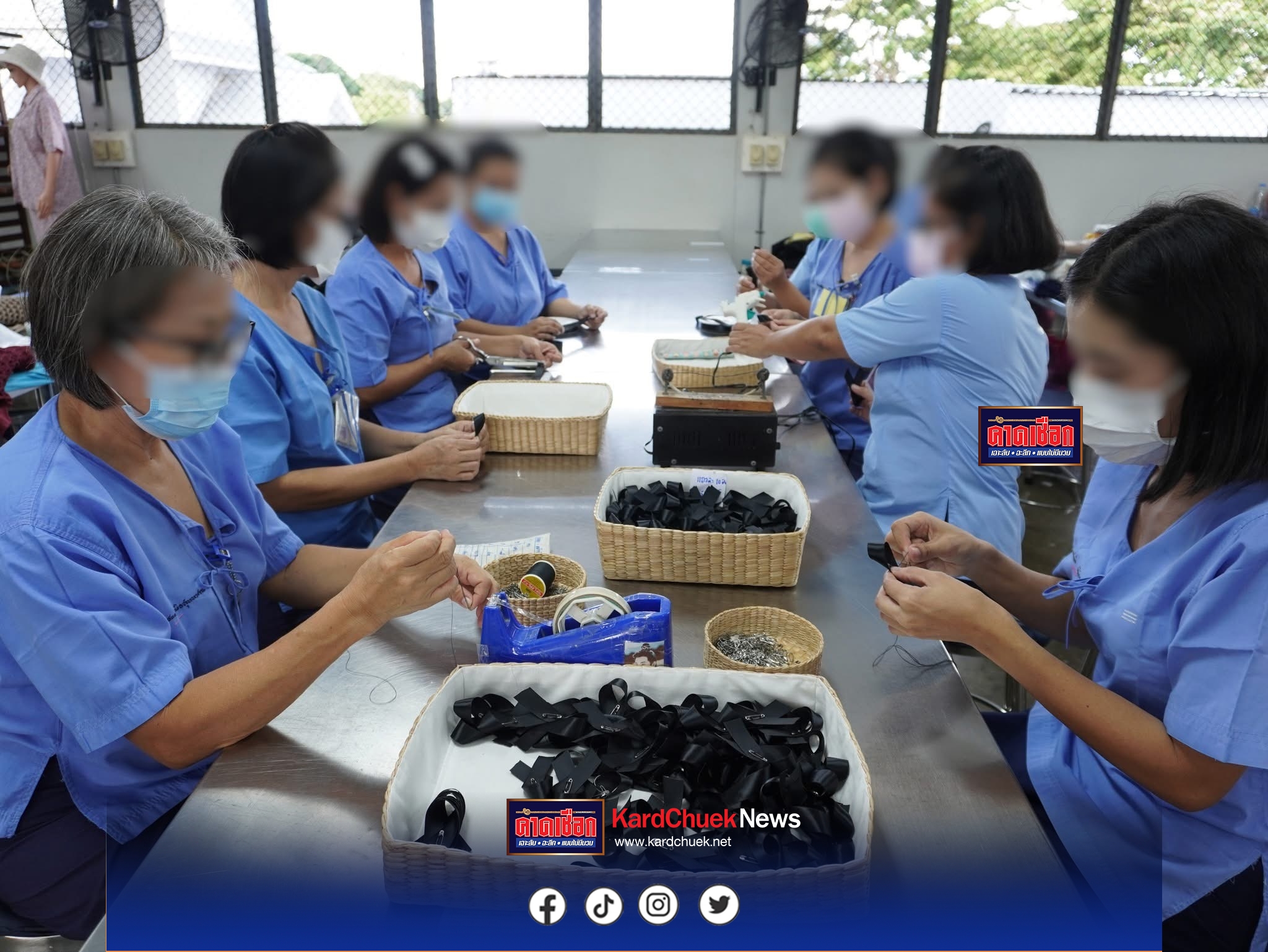 ผู้ต้องขังทั่วประเทศร่วมจัดทำ “ริบบิ้นดำ” ถวายความอาลัยแจกจ่าย ปชช.