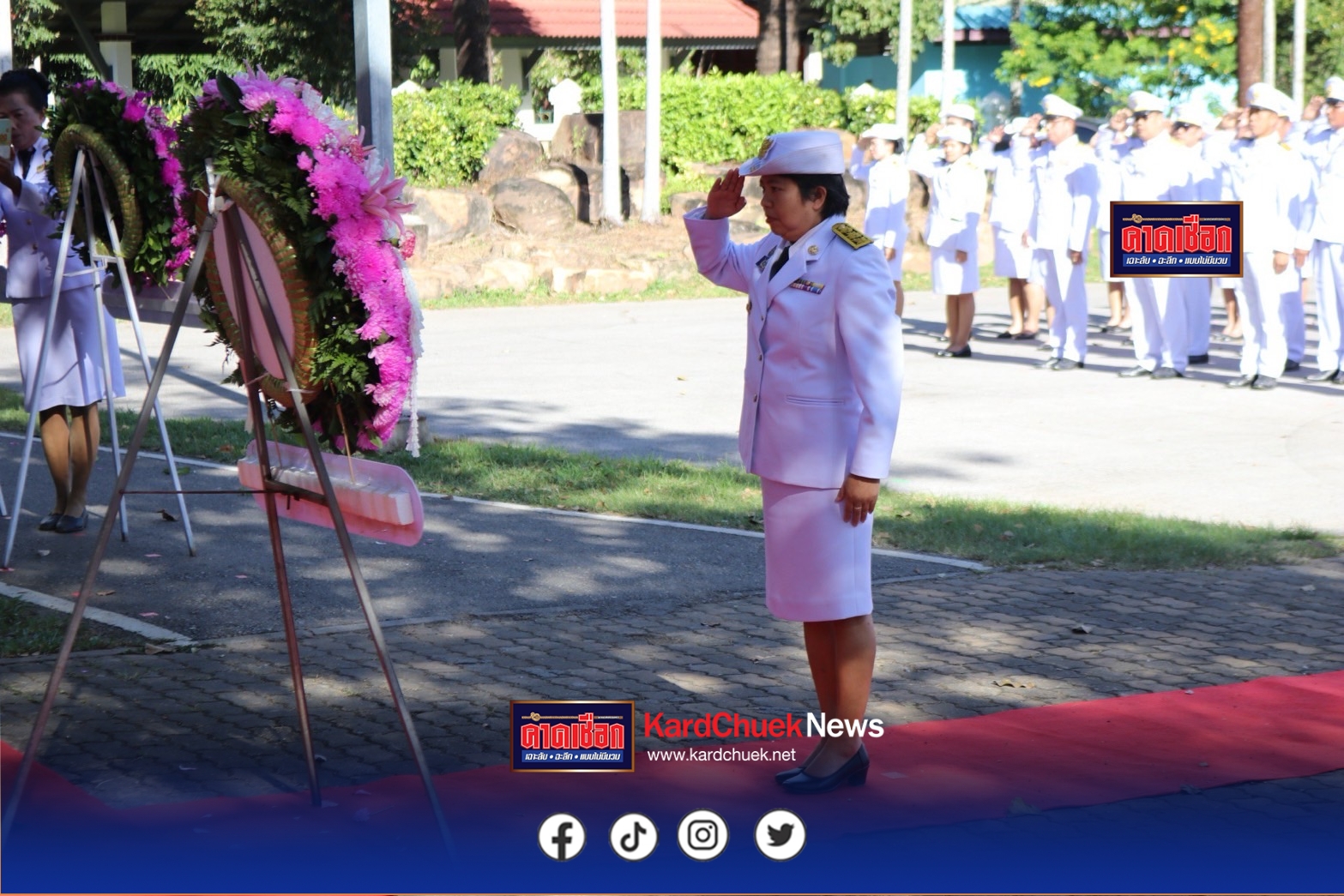 ปราจีนบุรี-จัดพิธีวางพวงมาลา-ถวายบังคมยิ่งใหญ่ที่โบราณสถานลายพระหัตถ์ย้อนรอยประวัติศาสตร์พระพุทธเจ้าหลวง (รัชกาลที่ 5) ทรงเสด็จประพาสดงศรีมหาโพธิ์