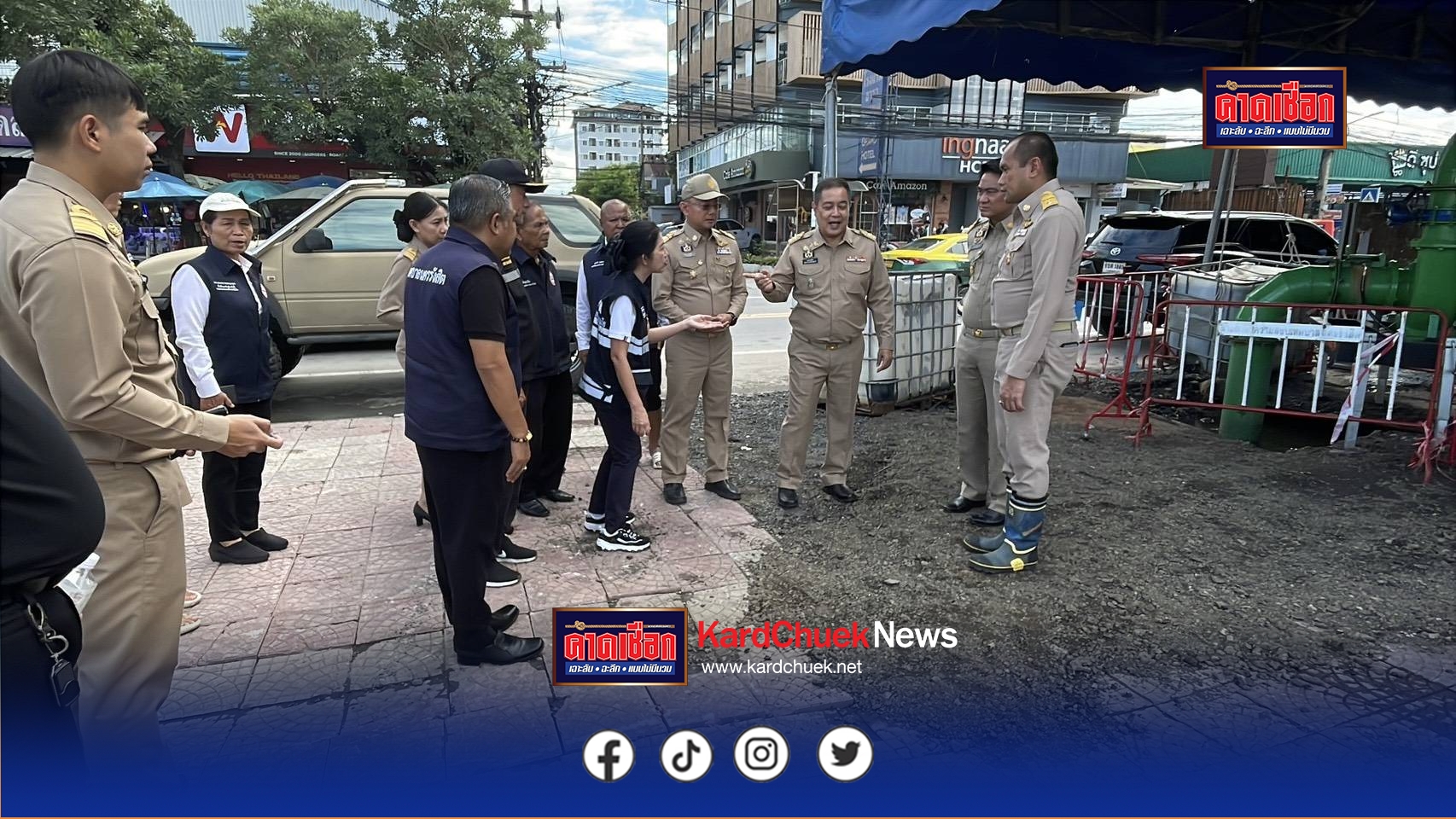 ผู้ว่าปทุมฯ เรียกทุกภาคส่วน ถกแก้ปัญหาน้ำท่วมขังในพื้นที่ปทุมธานี หลังฝนตกหนักติดต่อกัน 3 วัน