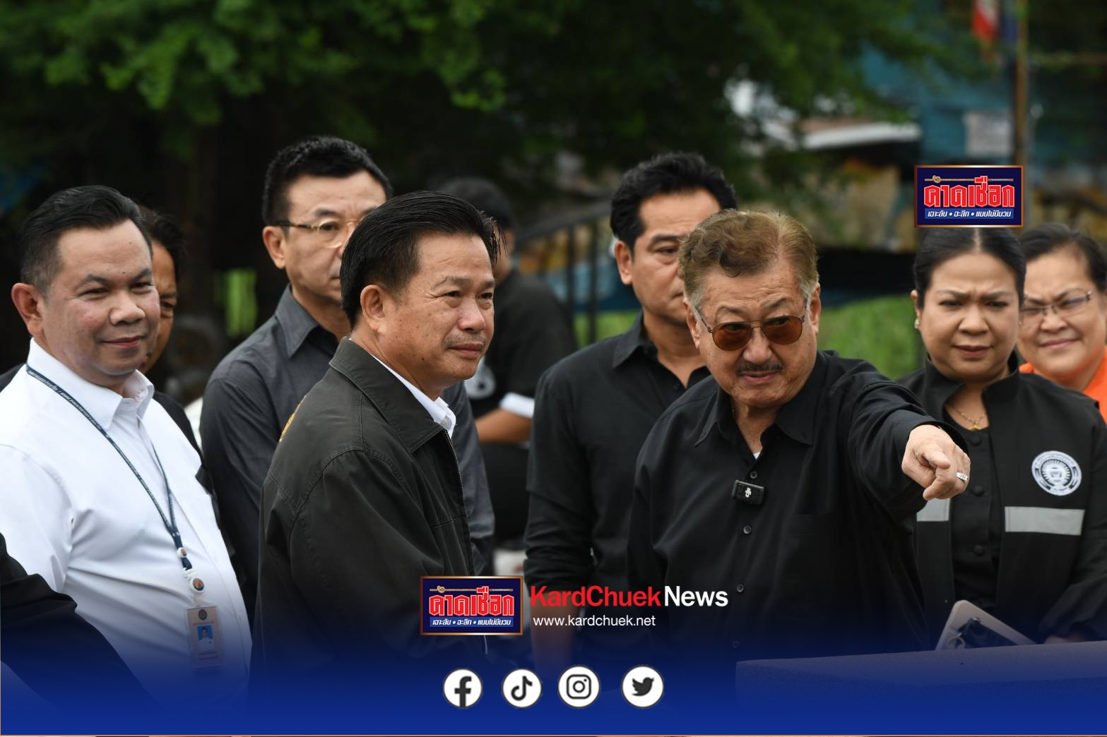 ผู้ว่าราชการจังหวัดนนทบุรีลงพื้นที่ติดตามการระบายน้ำบริเวณคลองส่วย ถนนประชานิเวศน์