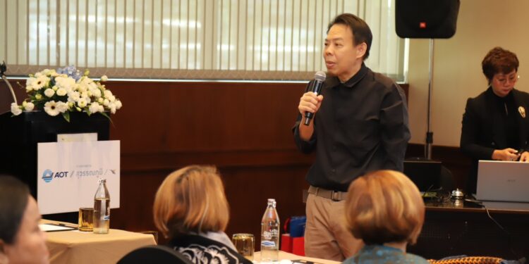 สมุทรปราการ ท่าอากาศยานสุวรรณภูมิจัดโครงการฝึกอบรมและสนับสนุนช่องทางการจัดจำหน่ายผลิตภัณฑ์ เพื่อพัฒนาคุณภาพชีวิตที่ยั่งยืนของกลุ่มอาชีพชุมชนโดยรอบ