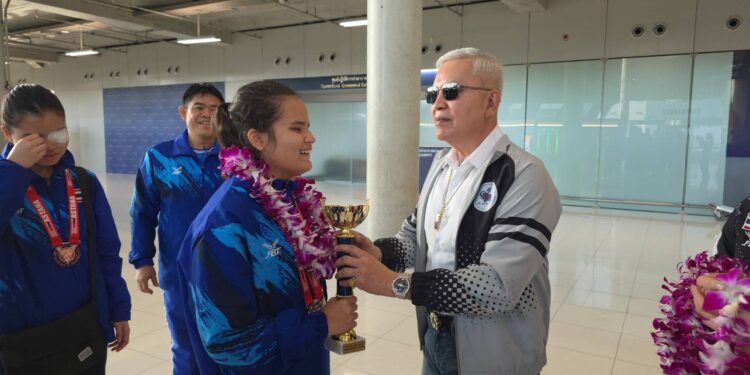 สมุทรปราการ-นายก อำนวย นายกกีฬายูโดคนตาบอด ร่วมยินดี ทัพยูโดคนตาบอดไทย คว้า 3 เหรียญ ที่ 3 เอเชีย