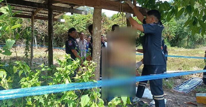 ปราจีนบุรี-ระวังภัย!พบร่างพ่อเฒ่าวัย 89 ปีป่วยโรคความดันคาดเครียดจัดแขวนคอตัวเองสวนก่อนหน้าไม่เคยตรวจภาวะสุขภาพจิต-ซึมเศร้ามาก่อน