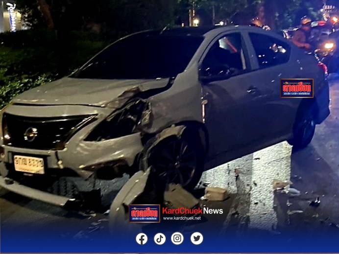 หนุ่มบาริสต้าวัย 27 ดีกรีรองแชมป์ เมาซิ่งเก๋งชนด่านตรวจสน.ทองหล่อ เป่าเมาพุ่ง 115 อ้างหันไปคุยกับเพื่อน-ดูแผนที่