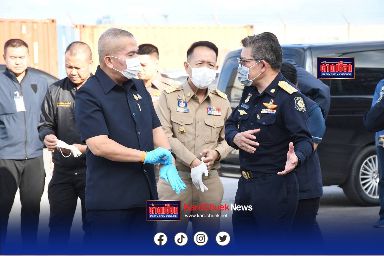 บุกสกัดเคมีอันตราย 22 ตัน! ป.ป.ส.–ศุลกากร–ดีอี–ปส. ผนึกกำลังยึด ‘กรดอะซีติก’ ล็อตใหญ่ ปิดเส้นทางผลิตยาบ้า–ไอซ์–เฮโรอีน มูลค่ามหาศาล ที่ท่าเรือแหลมฉบัง