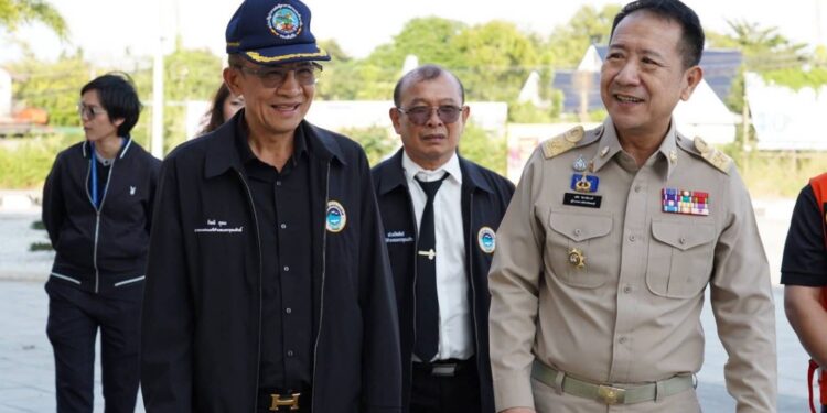 ชลบุรีเมืองสะอาด: ผู้ว่าฯนริศติดตามงานปรับปรุงภูมิทัศน์ ‘แยกเจ’ รับ SEA Games 2025