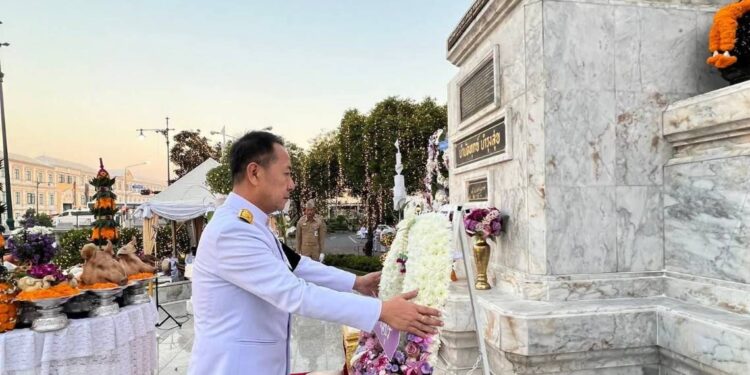 ผู้ว่าฯ ชลบุรีนำคณะร่วมพิธี’วันดำรงราชานุภาพ’