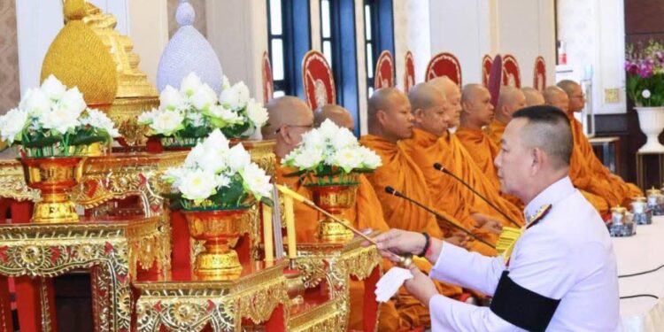 สำนักงานตำรวจแห่งชาติจัดพิธีเนื่องในวันคล้ายวันพระบรมราชสมภพ พระบาทสมเด็จพระบรมชนกาธิเบศร มหาภูมิพลอดุลยเดชมหาราช บรมนาถบพิตร วันชาติ และวันพ่อแห่งชาติ 5 ธันวาคม 2568 .