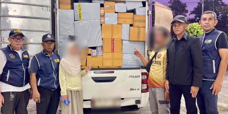 สกัด “บุหรี่ต่างประเทศหลบหนีภาษีล็อตใหญ่” กว่า 600,000 มวน เตรียมส่งลูกค้าปลายทาง