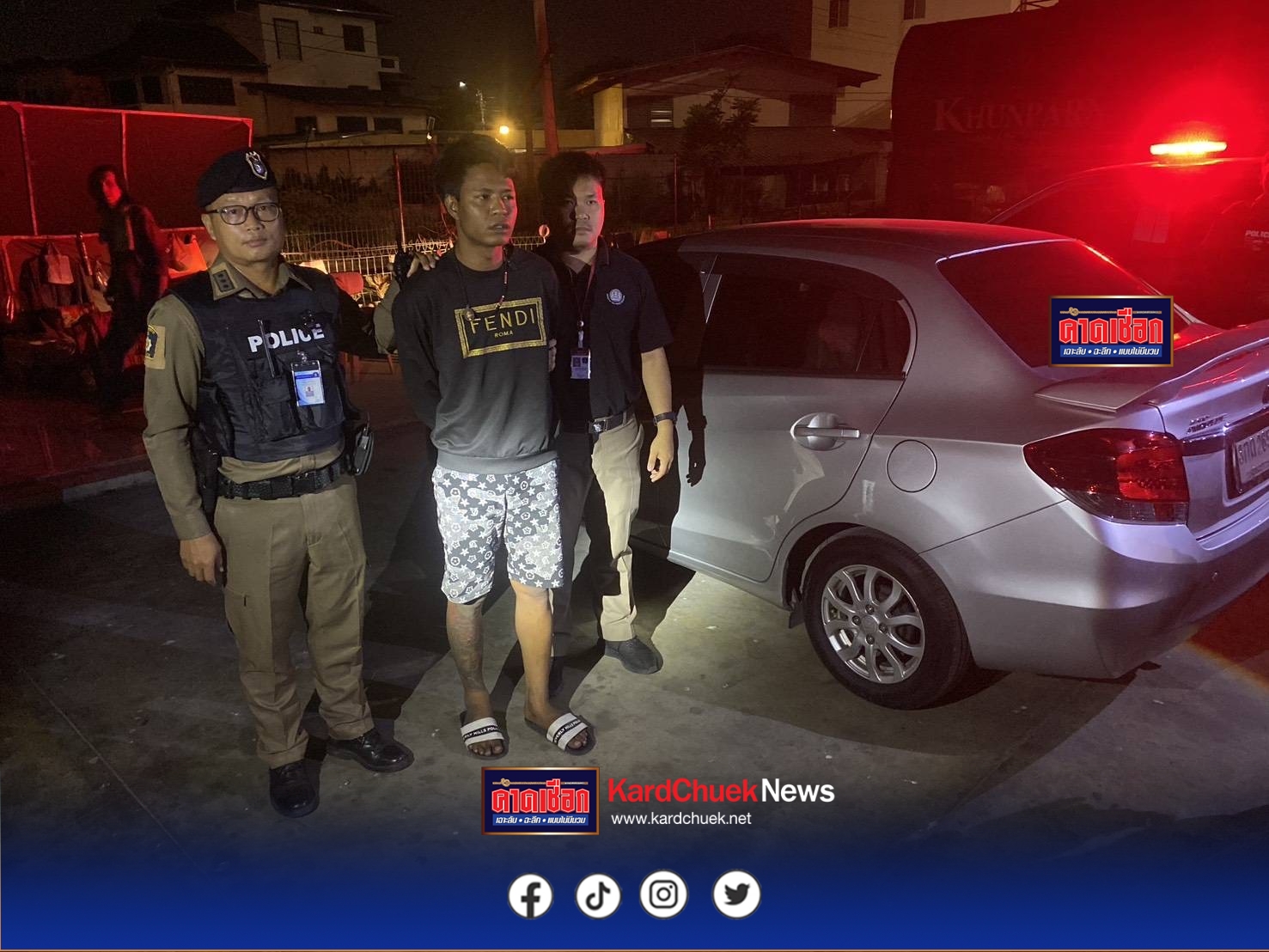 นนทบุรี วงจรปิด หนุ่มแสบขโมยรถเก๋งจอดข้างทาง ย่ามใจก่อเหตุซ้ำขโมยรถจยย. ถูกพลเมืองดีกระโดดล็อคคอรวบทันควัน