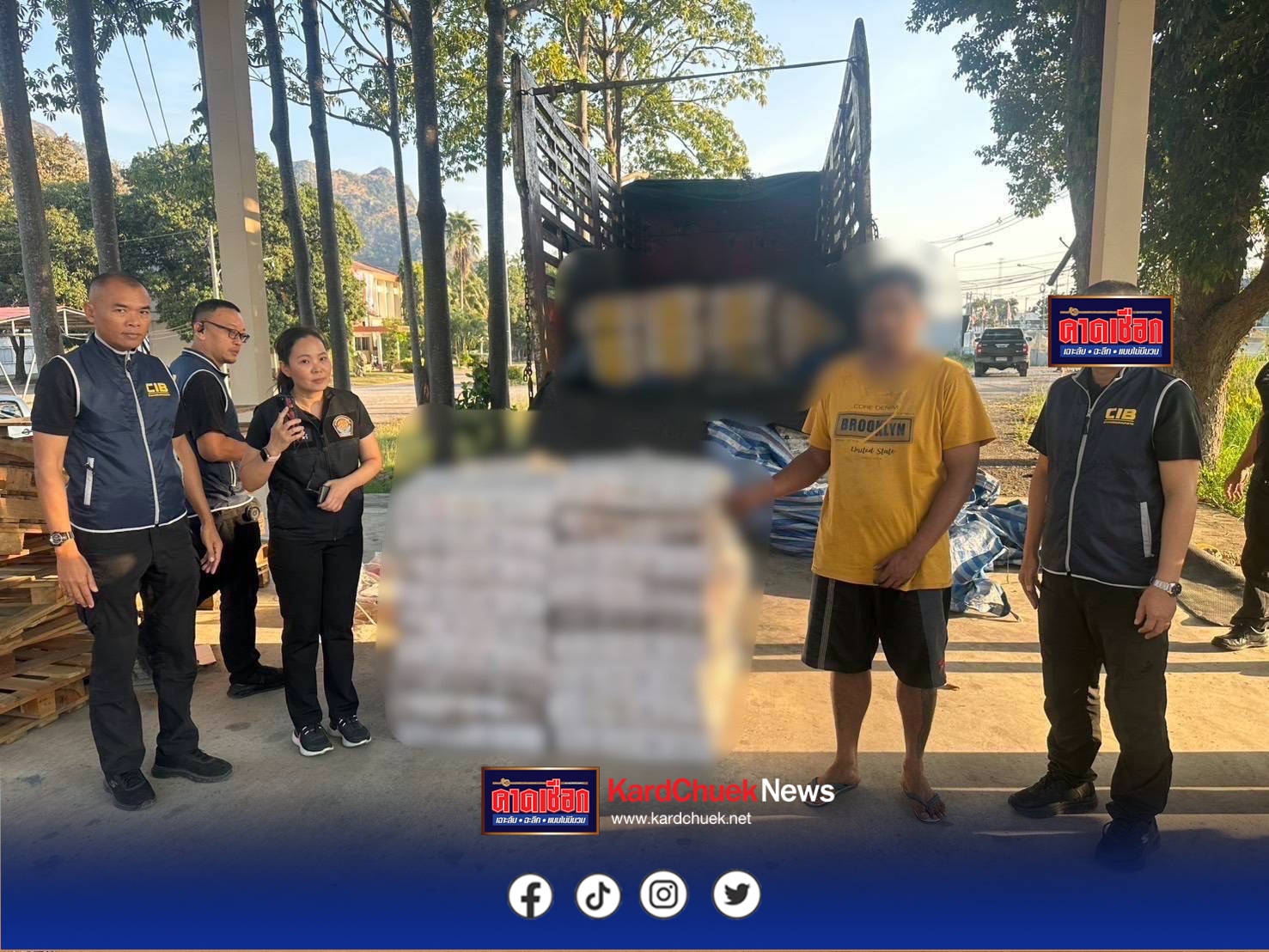 ตำรวจสอบสวนกลาง (CIB) ผนึกกำลัง กรมปศุสัตว์ สกัดขบวนการลักลอบขนเนื้อเถื่อน–ไข่ไก่ฟัก  ยึดเนื้อวัว 7.6 ตัน ไข่ฟัก 1.5 แสนฟอง มูลค่ารวมกว่า 2.2 ล้านบาท”