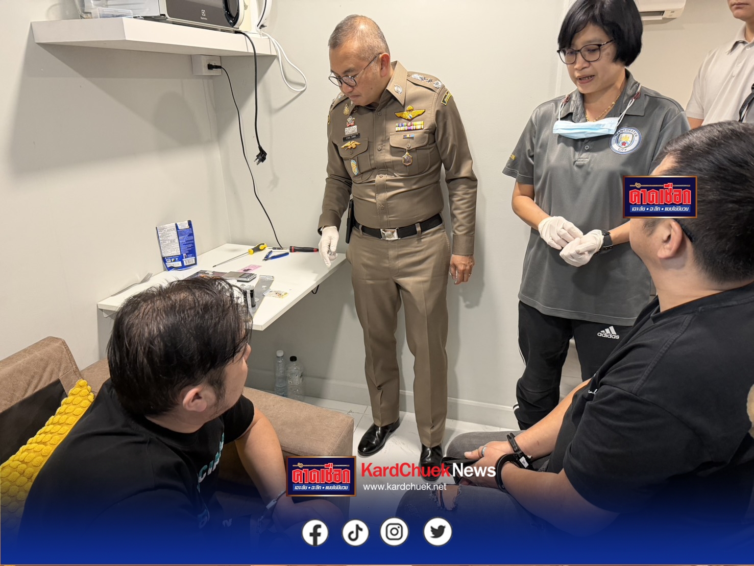 ไม่พ้นสายตา ตร.ปส. แก๊งมองโกลเลียหัวใส ซุกไอซ์อัดแท่งคาปาซิเตอร์ ต่อแผงวงจรส่งออกขายต่างประเทศ