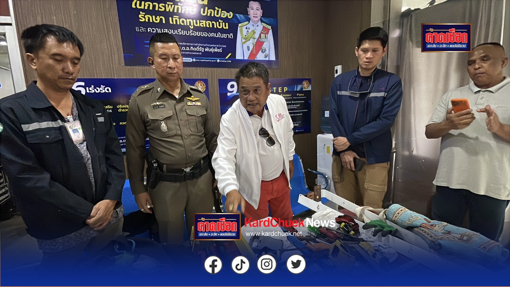 ปทุมธานี รวบทันควันลักบัสบาร์ทองแดงสายไฟฟ้า 5 ล้านบาท นายก.แดงรุดชี้หน้าดำเนินถึงที่สุด