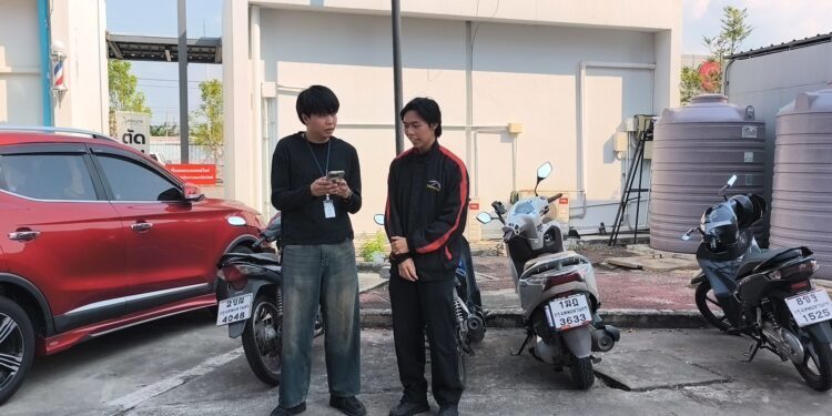 นนทบุรี วงจรปิด หนุ่มนักศึกษาปี 1 เซ็ง โจรคราบไรเดอร์ฉกหมวกกันน็อกหนี